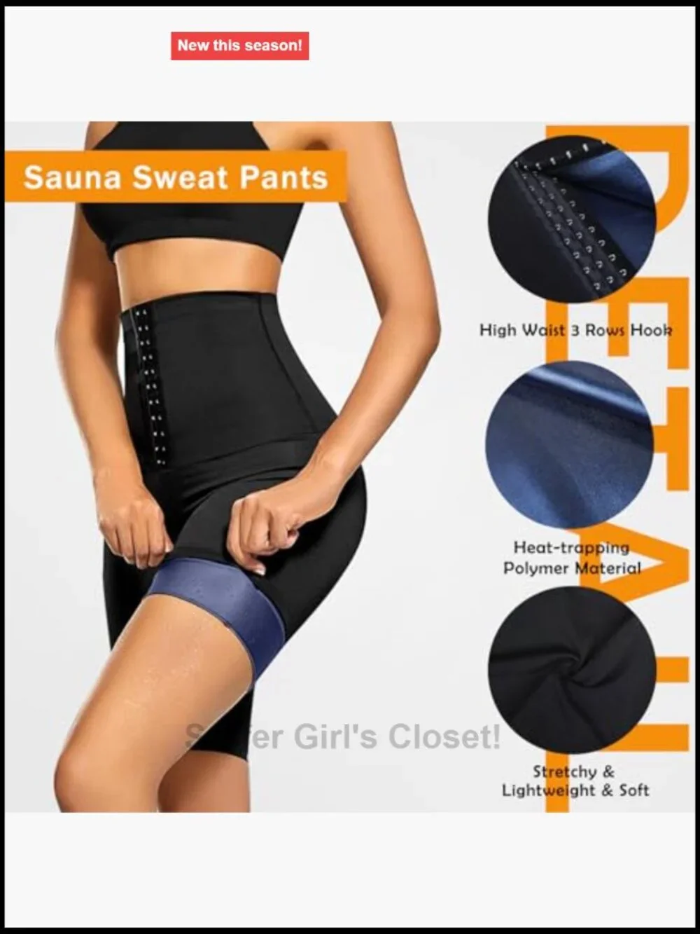 High Waist Sauna Shorts Slimming Compression Thermo Workout Body Shaper for